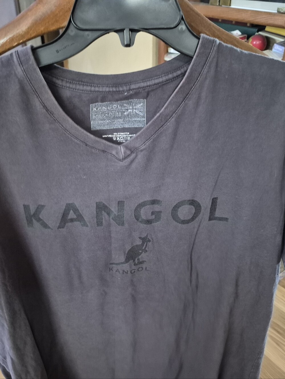 Kangol Graphic V Neck T Shirt